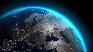 Earth Photorealistic Terra Tierra Maya Transparency Ramp Day Night Lights Sci-fi HR