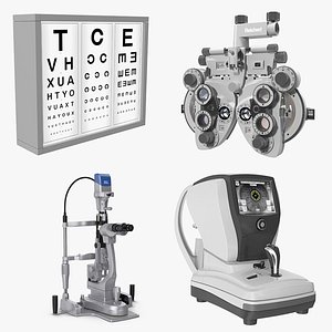 Eye Diagnosis and Surgery Instruments Collection