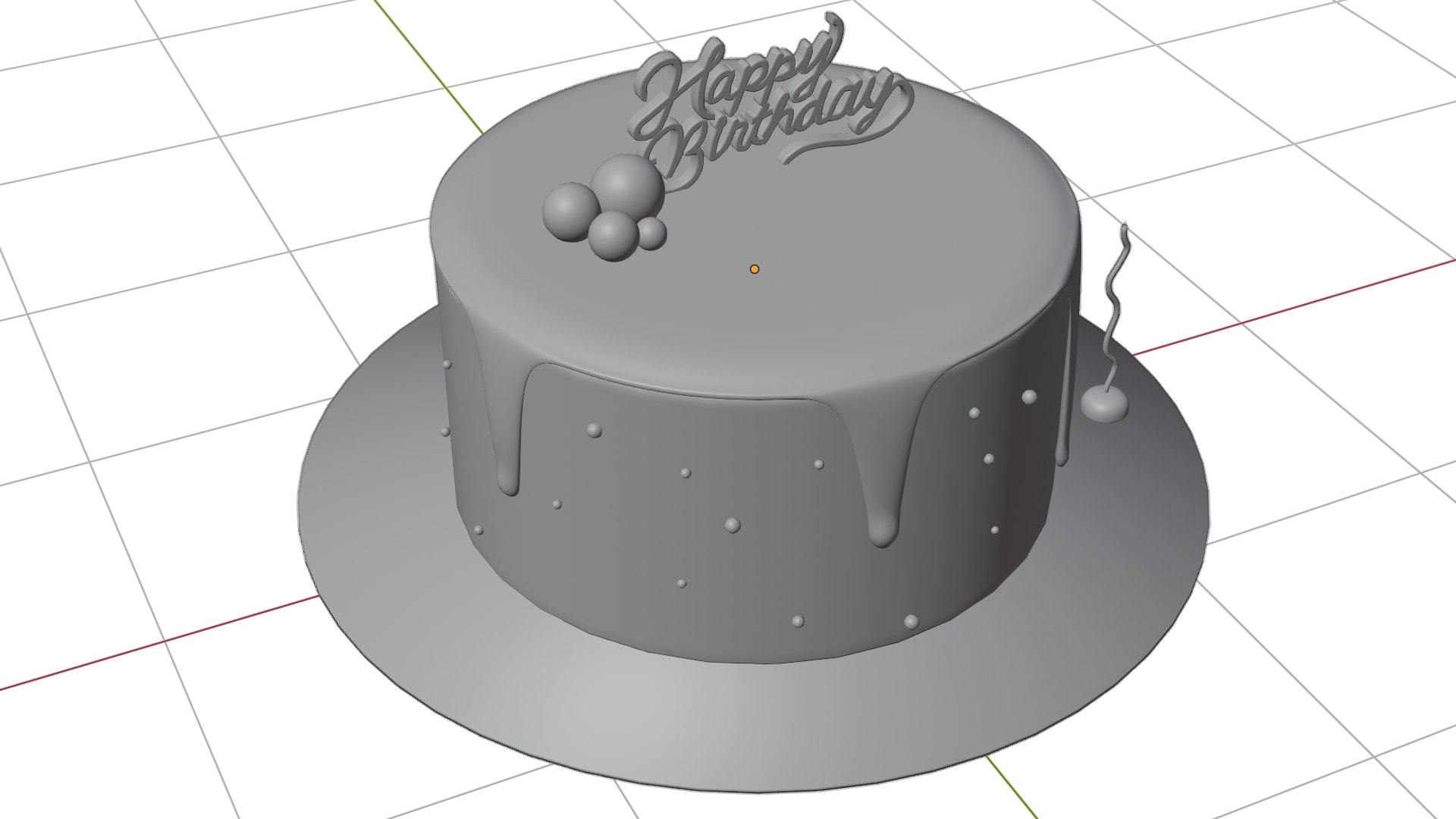 Birthday Cake 3D Model TurboSquid 2286303