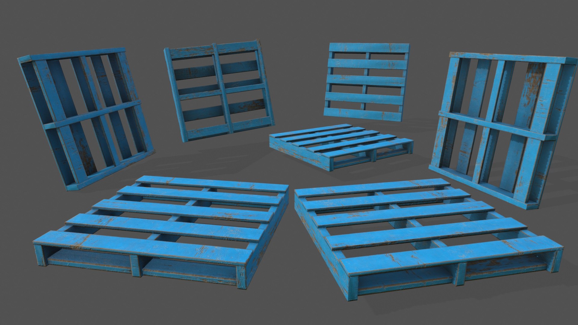 Wood pallet model - TurboSquid 1278879