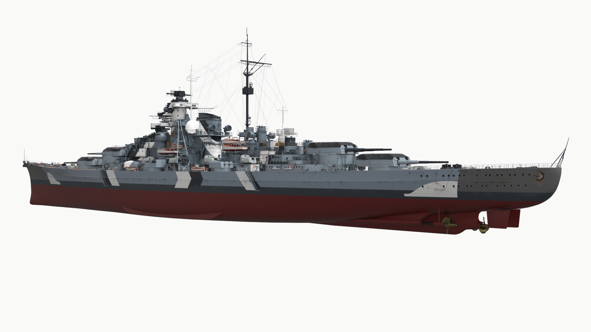 Bismarck Kriegsmarine Warship with Optical Illusion Paint 1941 Gray Rigged 3D model https://p.turbosquid.com/ts-thumb/Z8/kqKi2U/Ye/bismarck_kriegsmarine_warship_with_optical_illusion_paint_1941_gray_rigged_005/jpg/1755559604/1920x1080/fit_q87/69c3cc78874c1f1b604e336b333bef5e9150c8d2/bismarck_kriegsmarine_warship_with_optical_illusion_paint_1941_gray_rigged_005.jpg