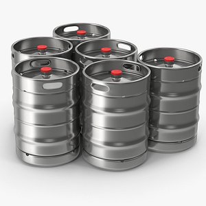 Beer Kegs 3D model