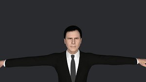 3D Will Ferrell  Hyper Realistic Full Body Fully Rigged 3D Character model