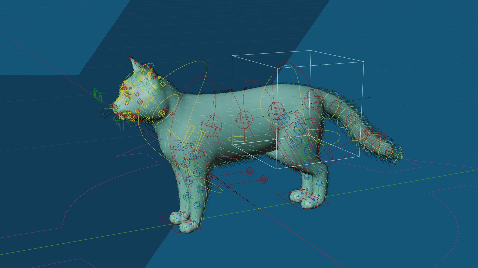 Cat 3D Realistic Character With Fur Rigged Model Blender 3D ...