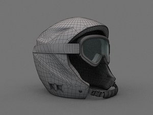 3d model - ski helmet