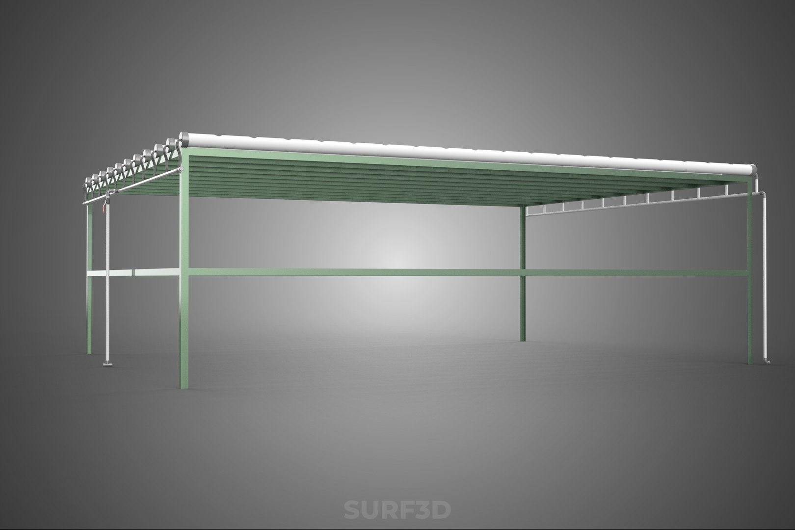 MODULAR HYDROPONIC RACK PARALLEL PVC PIPE DIY GARDEN FARM PLANT 3D ...