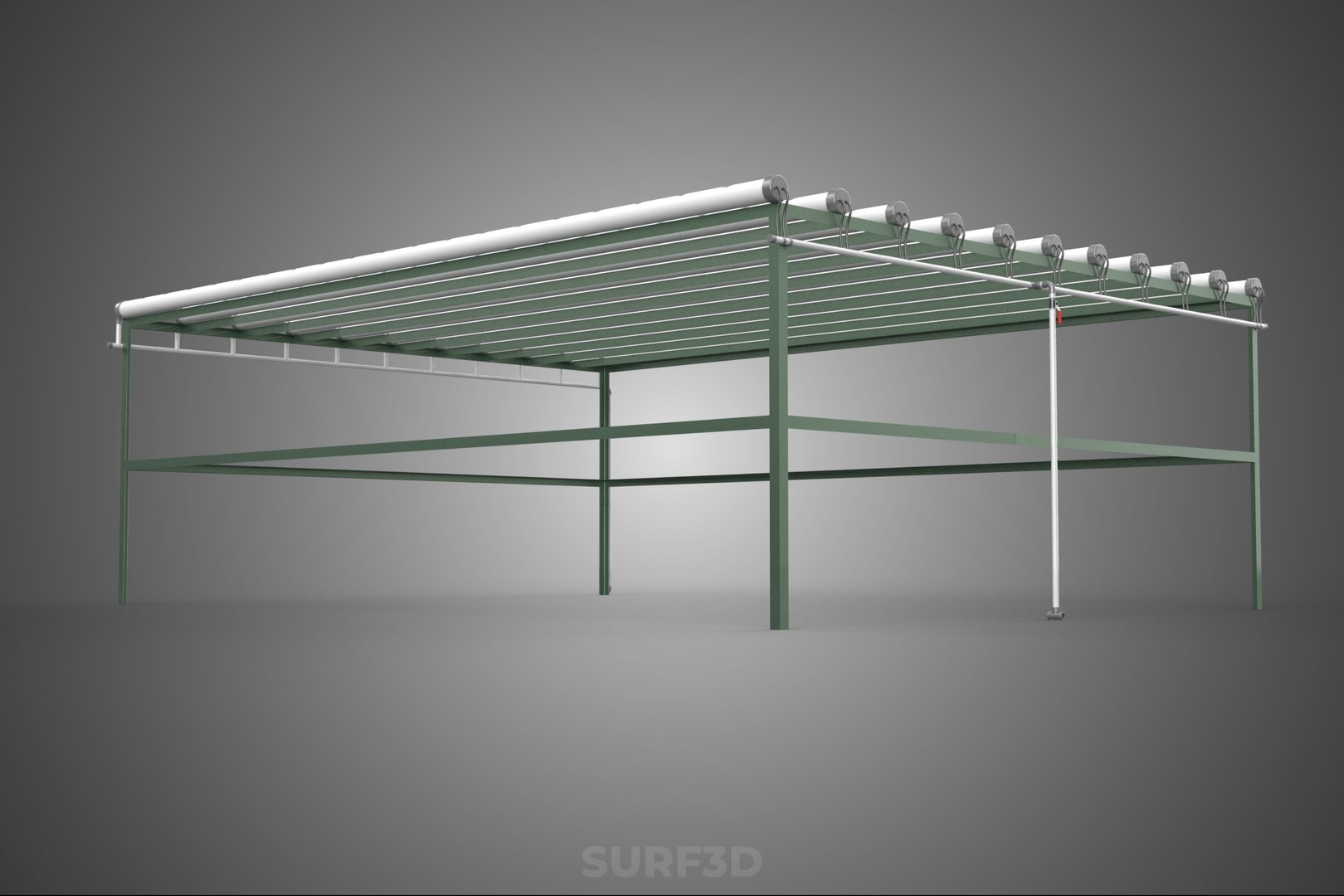MODULAR HYDROPONIC RACK PARALLEL PVC PIPE DIY GARDEN FARM PLANT 3D ...