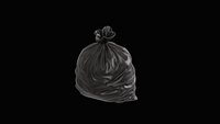 Black Trash Bag