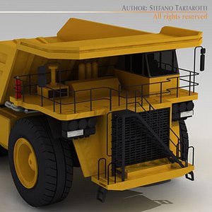 3d 3ds dumper truck