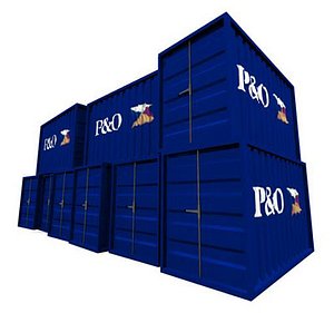 3dsmax shipping container