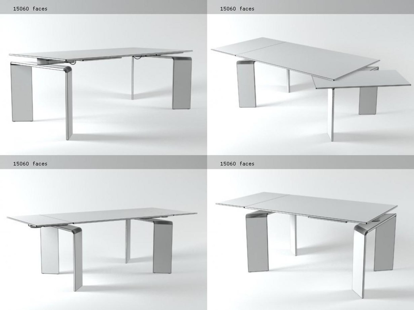 Dining-tables writing-desks model - TurboSquid 1188605