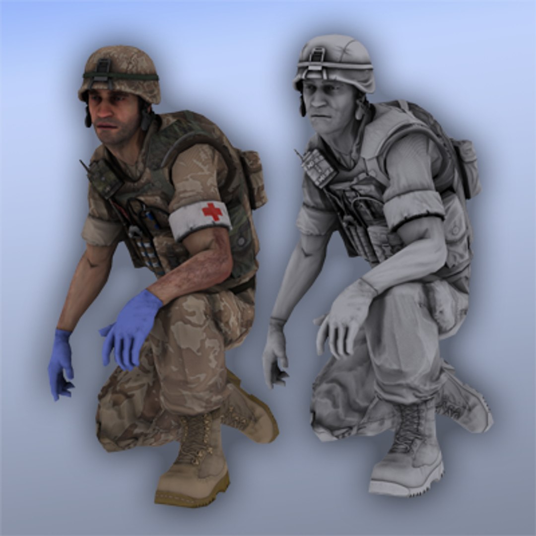 Marine Medic - 3d Max