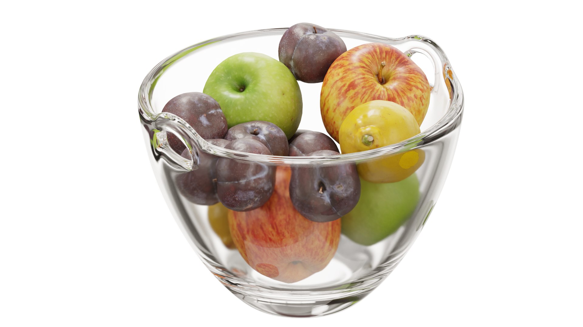 3D Ono Fruit Salad Bowl Set 02 - TurboSquid 1965463