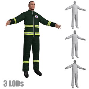 3d model paramedic 3 lod s