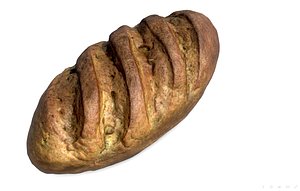 sliced loaf pbr scan 3D model