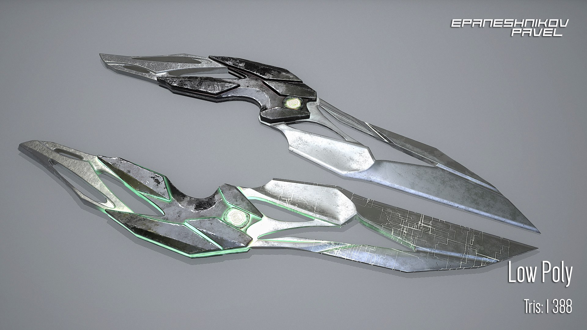 Sci Fi Knife 3D Model - TurboSquid 1325183