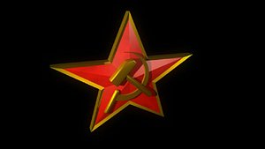 3d model sovjet star
