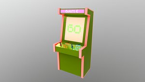 Low Poly Arcade 3D model
