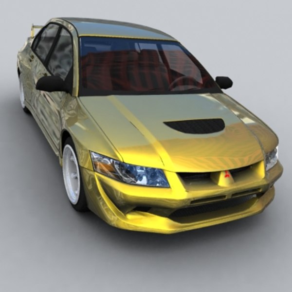 3D Модель Mitsubishi EVO VIII - TurboSquid 284762