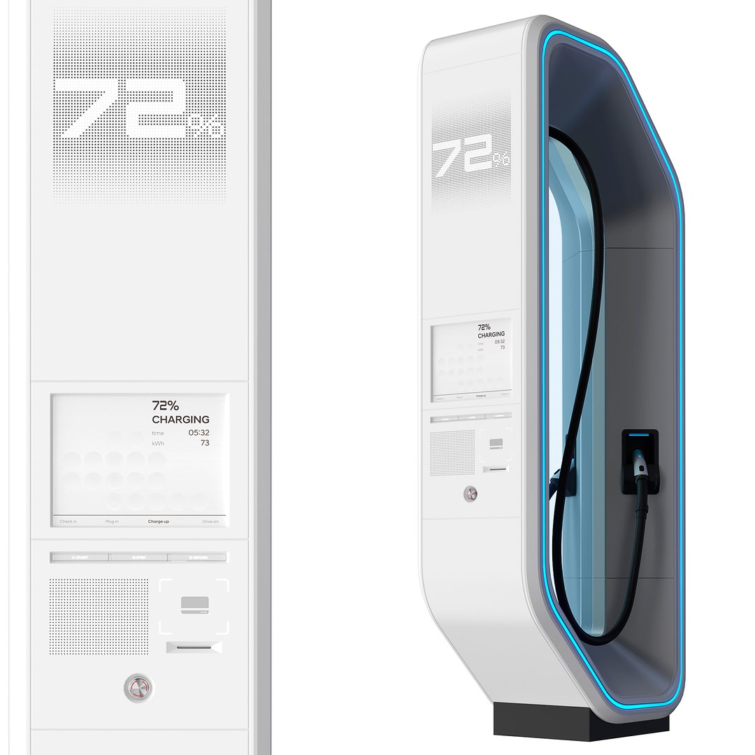 SK EV Charger 3D Model TurboSquid 1981399