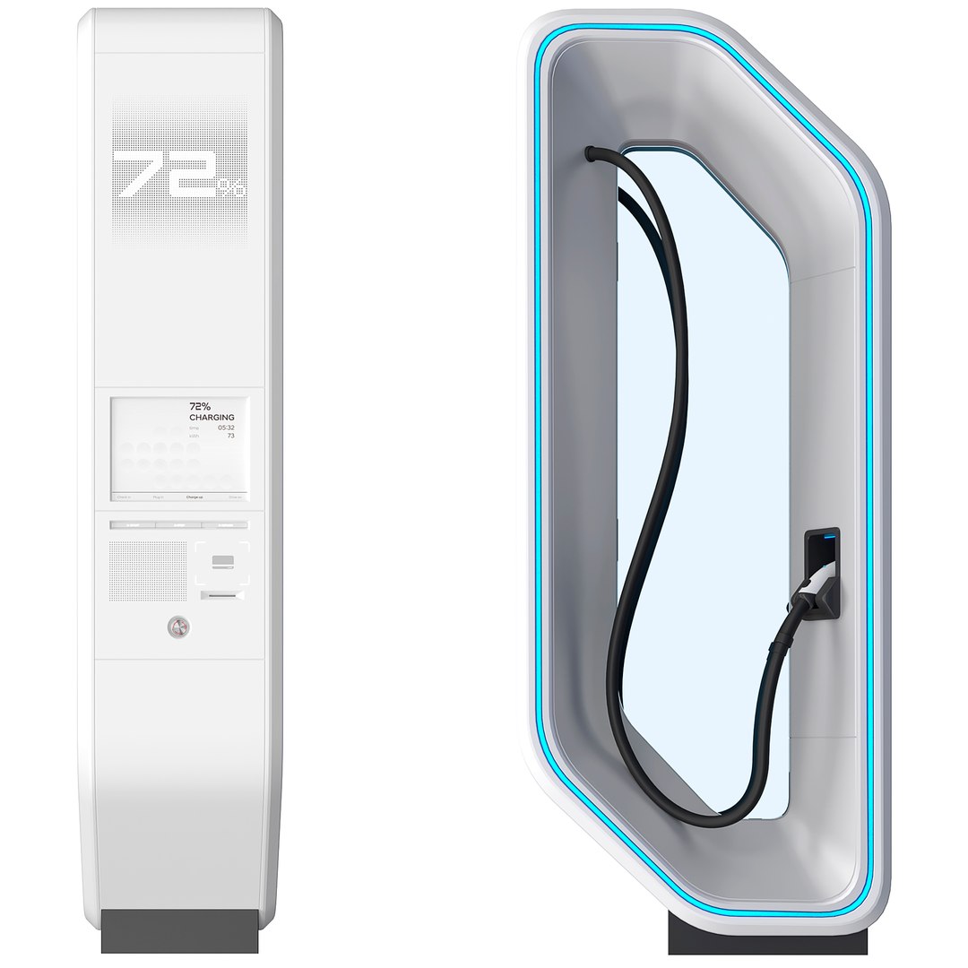 SK EV Charger 3D Model TurboSquid 1981399