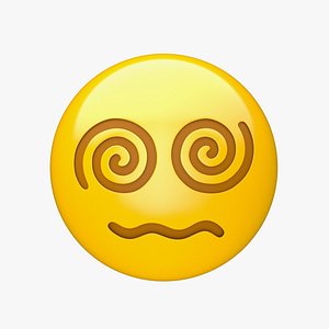 3D model Apple Face with Spiral Eyes