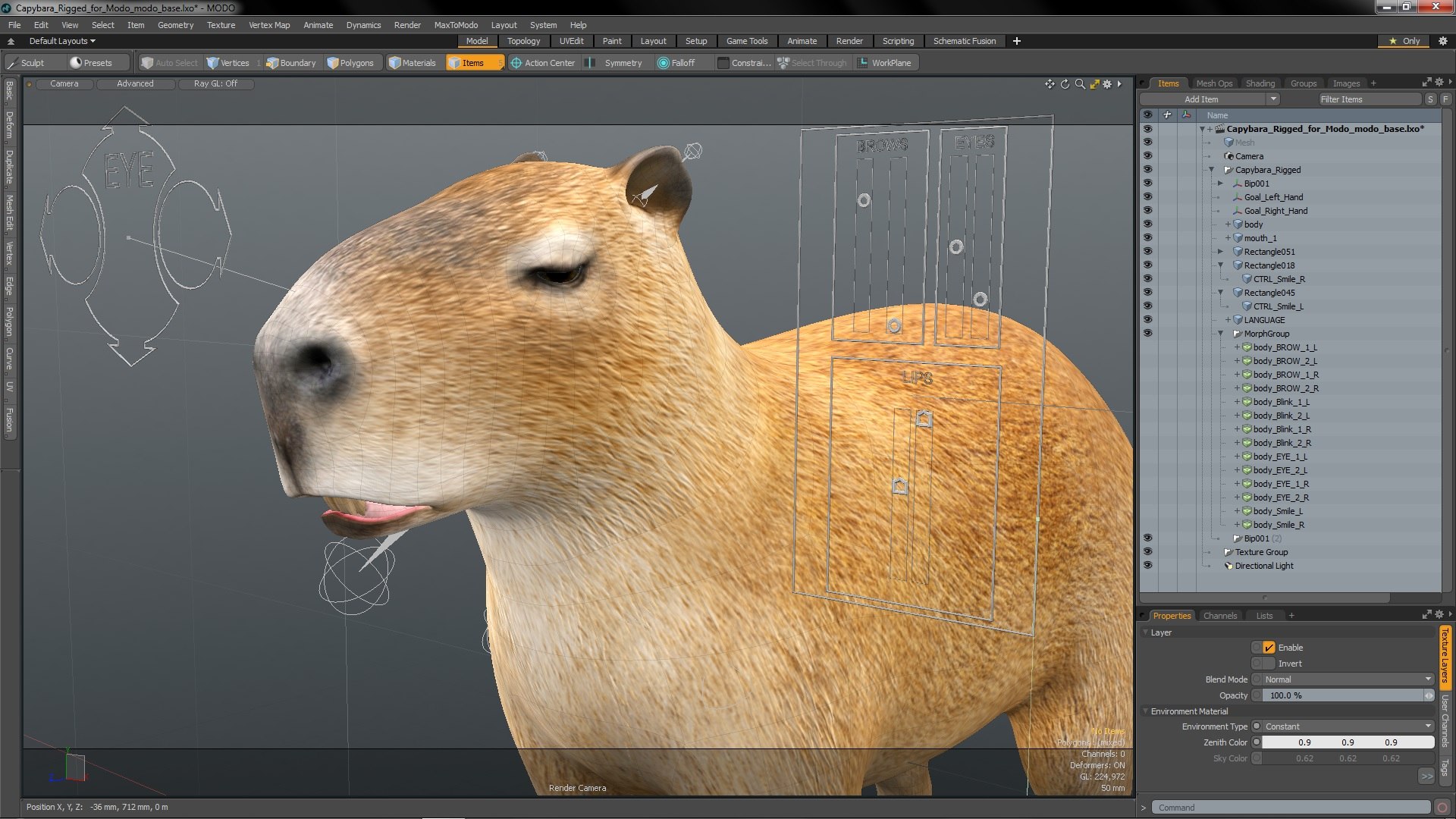 Capybara - Download Free 3D model by Rectus (@rectus) [445b5a9]