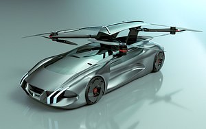 3D model T Flying Car 61