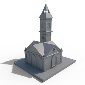 clock tower kayseri 3D model