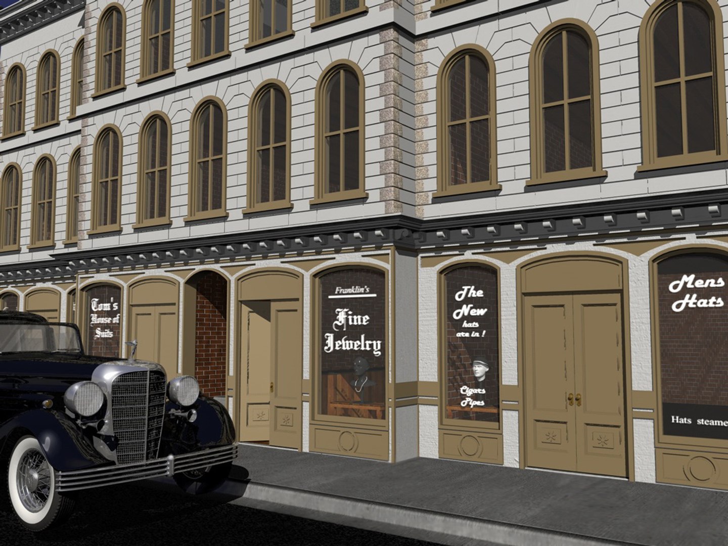 3d Victorian Storefront