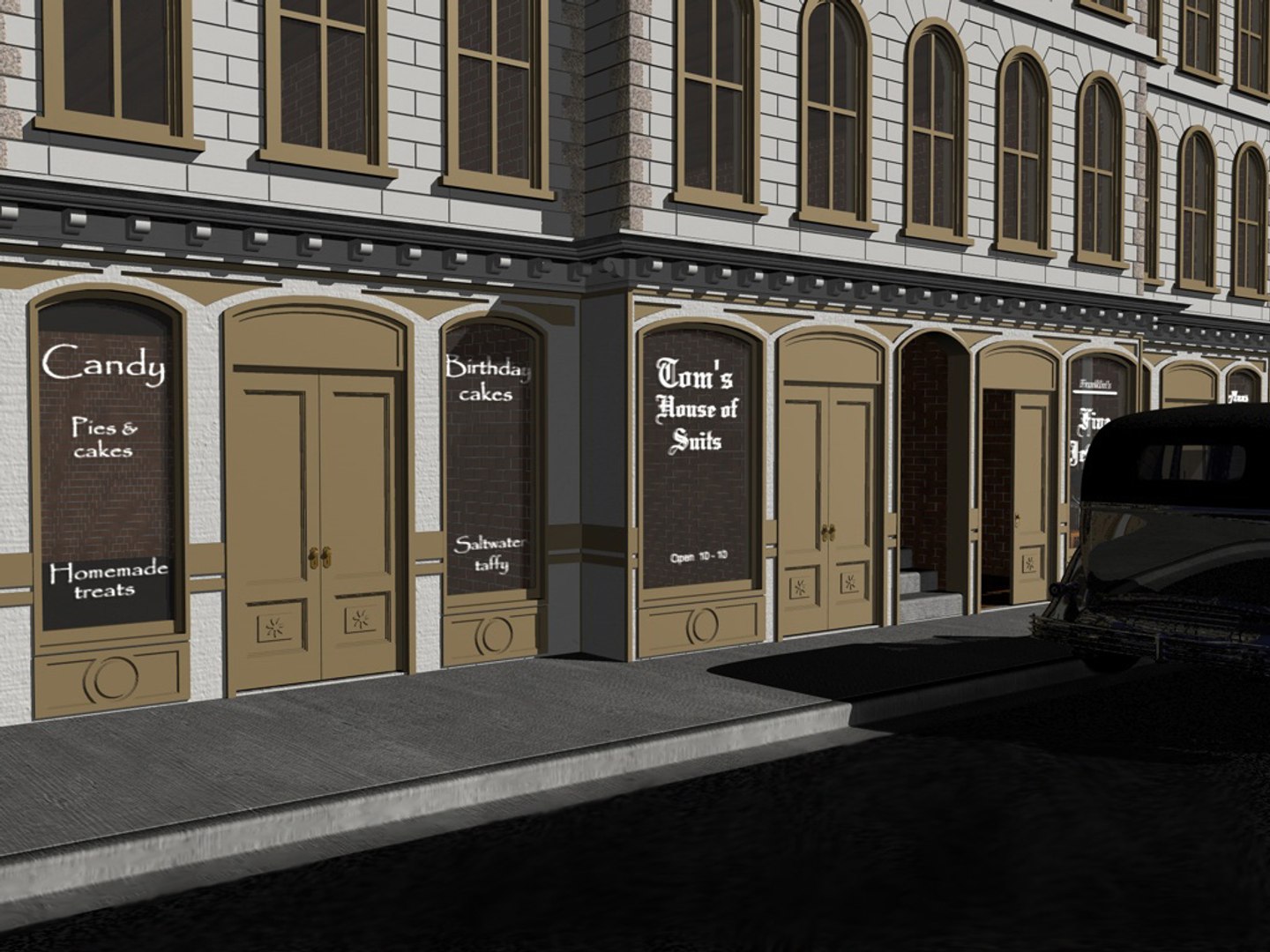 3d Victorian Storefront