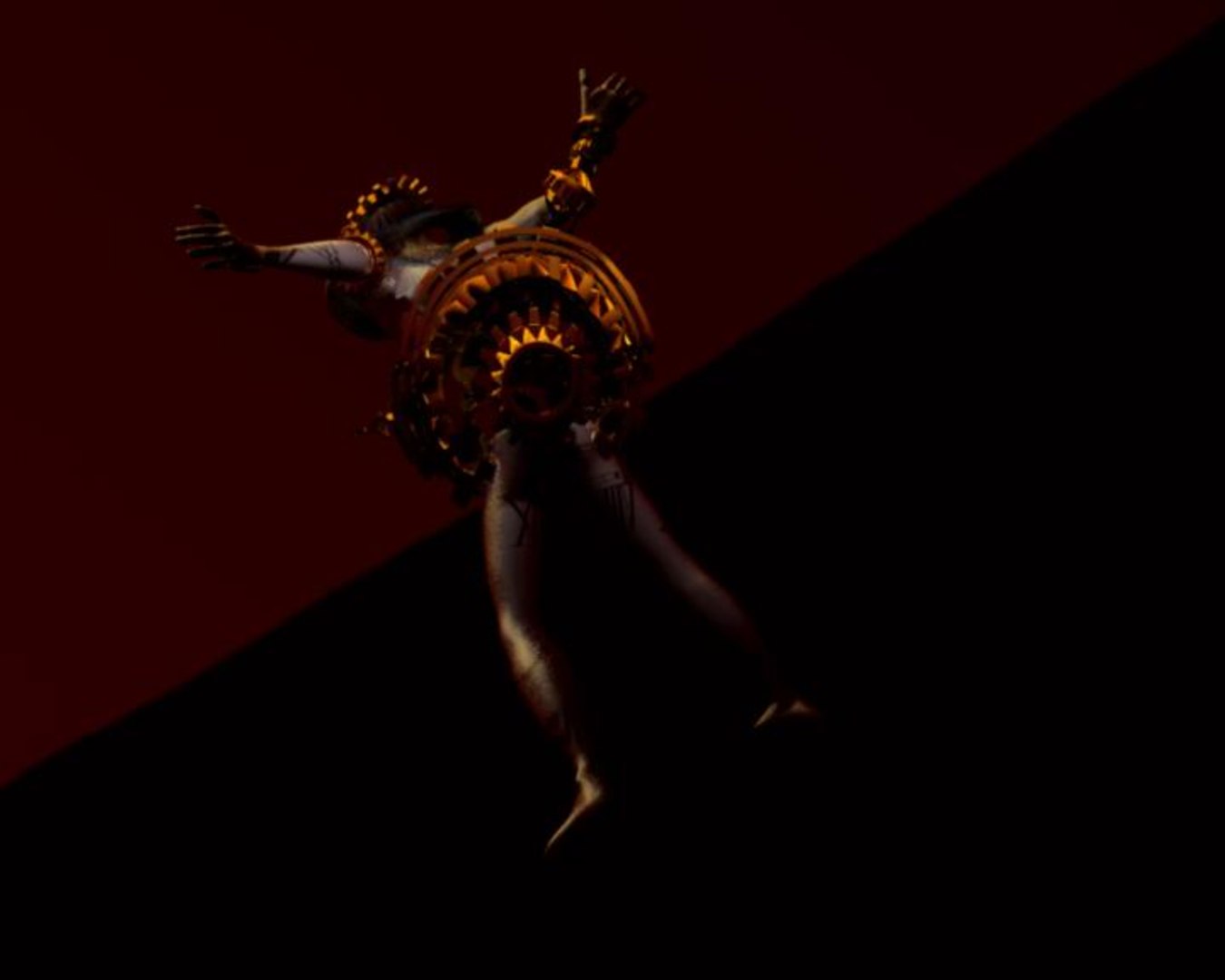 Maya Rigged Character Clockman Clock