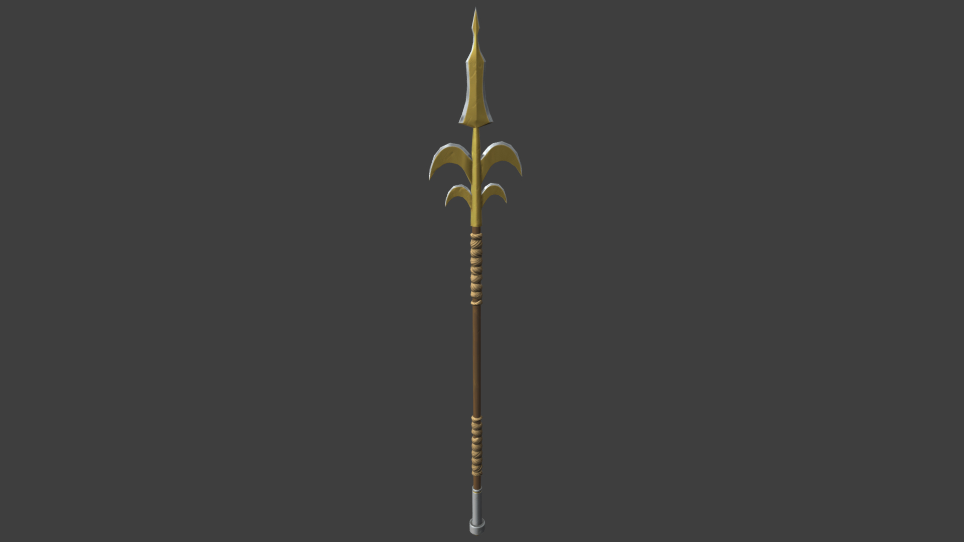 Stylized Brass Steel And Wood Spear 3D Model - TurboSquid 1783840