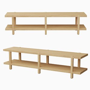 IKEA STOCKHOLM 2025 Shelving bench 3D model