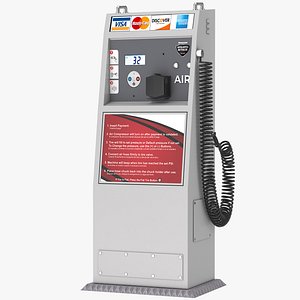 Self Service Tire Air Station 3D model