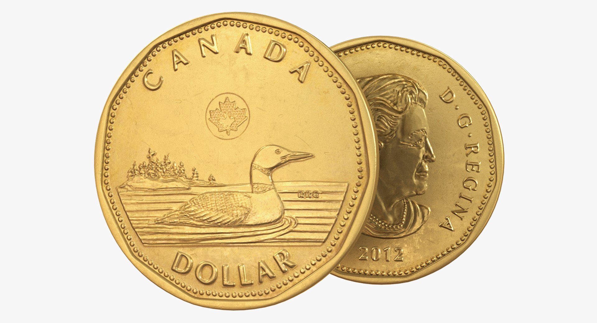 Canadian Dollar Coin Loonie 3D Model - TurboSquid 1276495