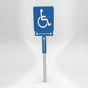 3dsmax handicapped signs