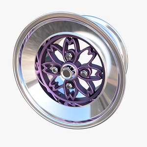 3D Hayashi Sakura rim highpoly model