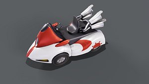 3D White Kart