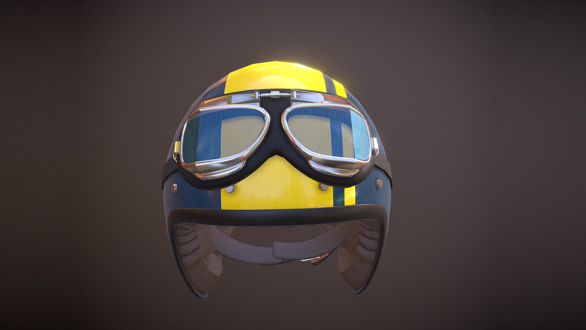 Vintange motorcycle helmet 3D model - TurboSquid 2008410