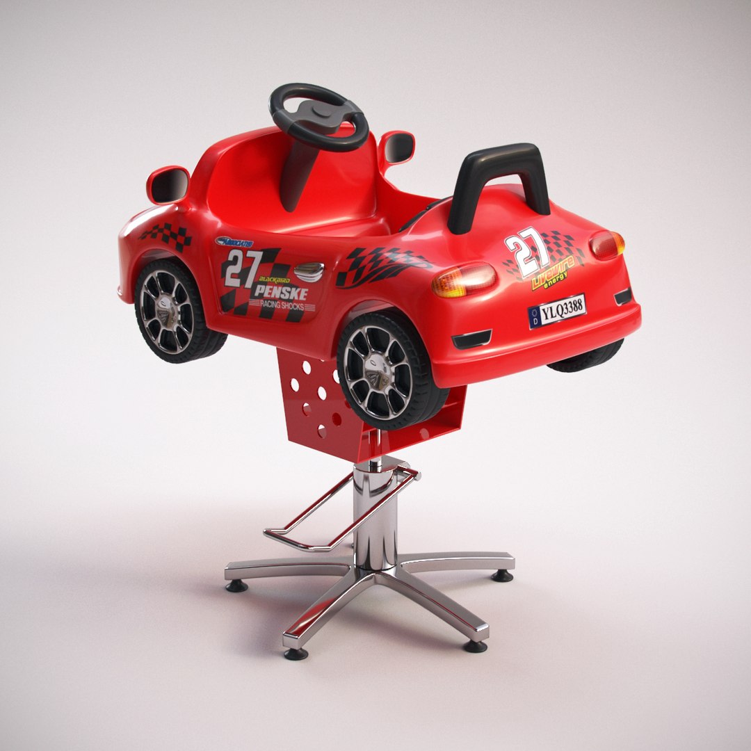 3d Model Children Barber Chair Kids