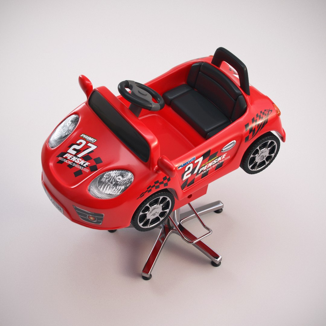 3d Model Children Barber Chair Kids