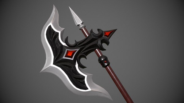 3D Fantasy dark axe - TurboSquid 1791404