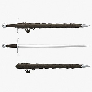Medieval French Sword 3D model