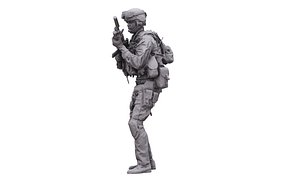 3D Body Scan - Army Navy Seals Operator 3D model