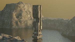 Skyscrapers Futuristic Sci-Fi Cyberpunk model