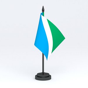 Table Flag Bandeira de Mato Grosso do Sul 3D model