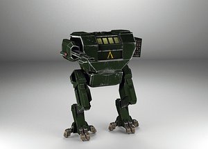 3ds max rigged mech