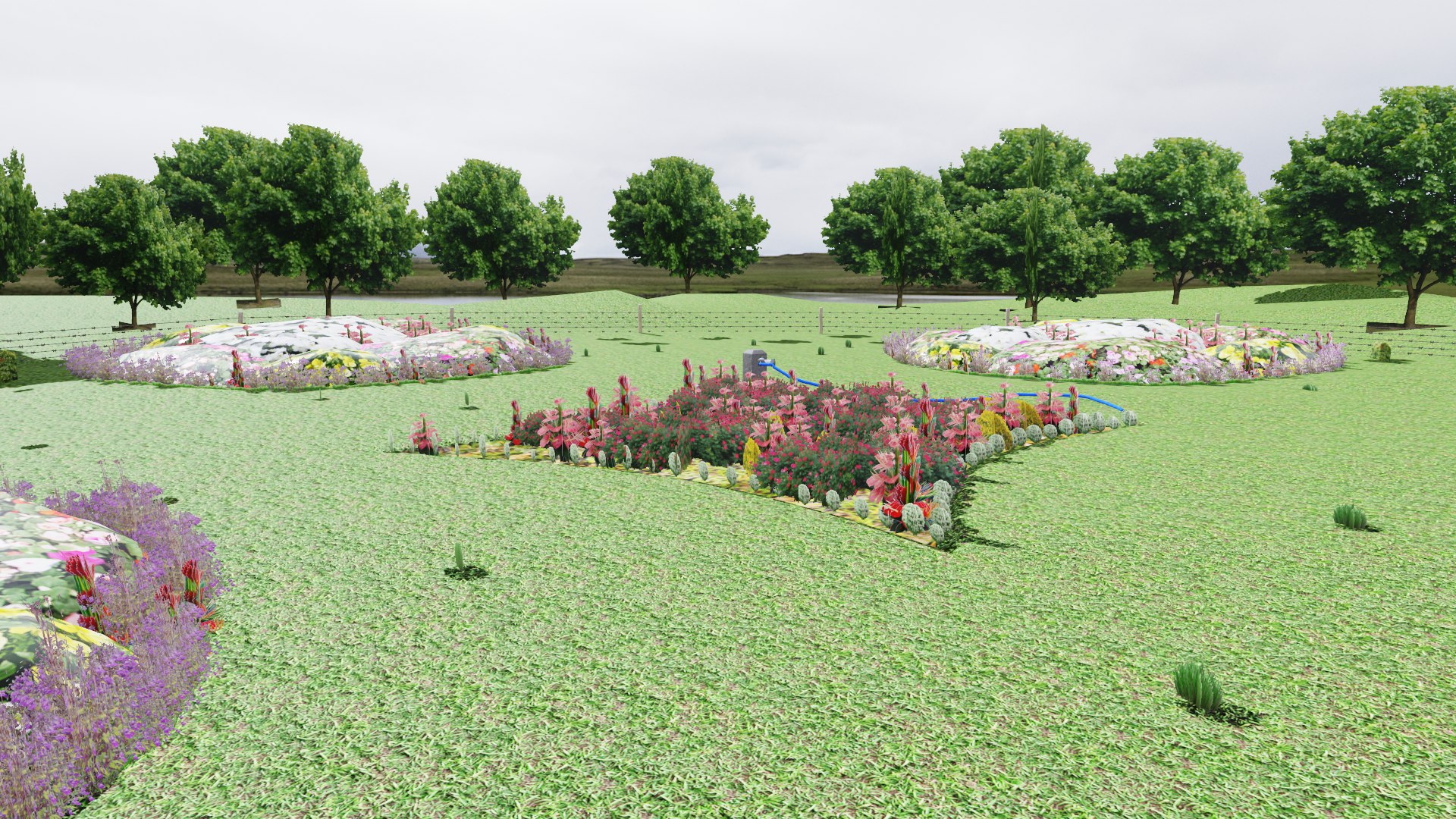 Garden 3D Model - TurboSquid 2144947