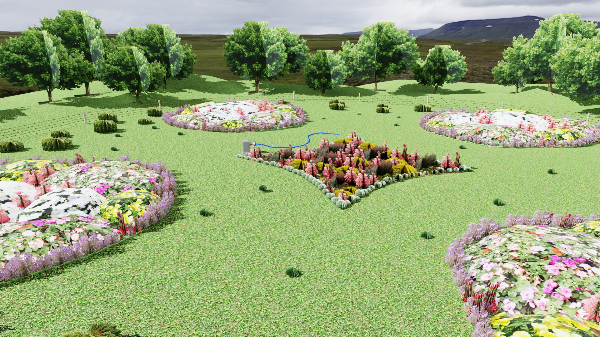 Garden 3D Model - TurboSquid 2144947